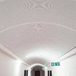 GypSorb, leaders in architectural sound management, perforated gypsum board curved ceiling