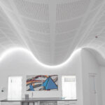 GypSorb, leaders in architectural sound management, perforated gypsum board curved ceiling